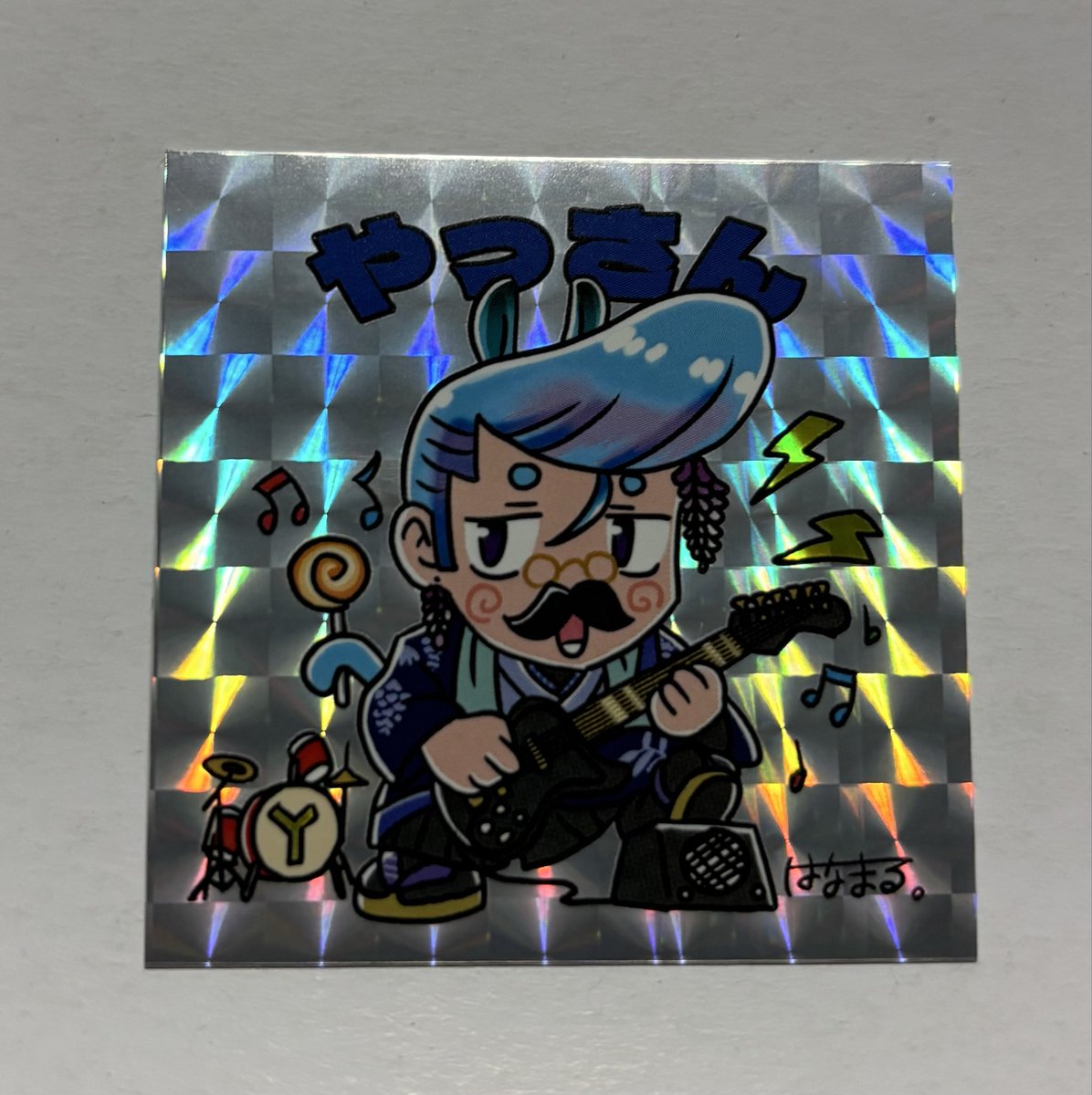 yasssan01's tweet photo. ( *´艸`)

やっと俺のなんちゃってマンシール届いた〜😆(まだサンプル)

AIではなくちゃんとはなまるさん@870_hanamaru_ に書いてもらったやつ🖌

これ本注文したところで貰ってくれる人いるんだろうか？

サポ得点で勝手に送り付ける？
(配信しないしギフト禁止だしランク付けてないけど) https://t.co/091XUONVew