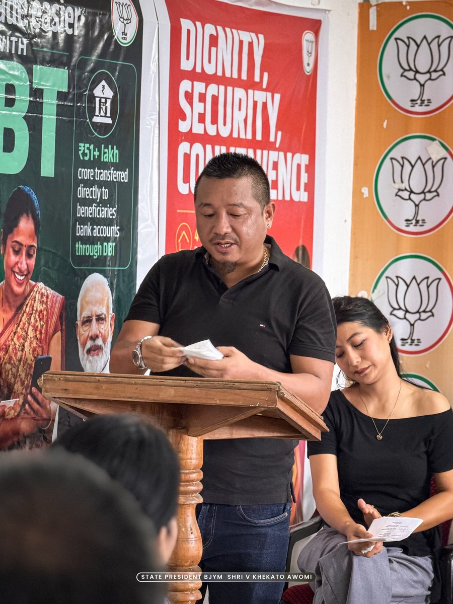 V_Khekatoawomi's tweet photo. Addressed the District Level Exhibition Programme as Special Guest, organised by BJP Dimapur District under the 12 Years of Modi Government Campaign a momentous celebration of a decade-plus of unparalleled governance and national transformation.

Called upon every karyakarta present to become ambassadors of this development story carrying the message of progress and good governance to every corner, every household, every heart.

Viksit Bharat is not a slogan. It is a movement. And we are its soldiers. 🇮🇳
Appreciation to BJP Dimapur District for organising this impactful and inspiring programme.

12 Years of Service. 12 Years of Good Governance. 12 Years of Transformative Leadership.

@narendramodi @JPNadda @blsanthosh
@Tejasvi_Surya @anilkantony
@YanthungoPatton
@SPhangnon @jacob_zhimomi
@tovihoto @YepthomiBen
@arvinddamani @BJP4Nagaland @BJYM
@BJP4India @mygovindia
@MyGovNagaland
@BJYM4NAGALAND