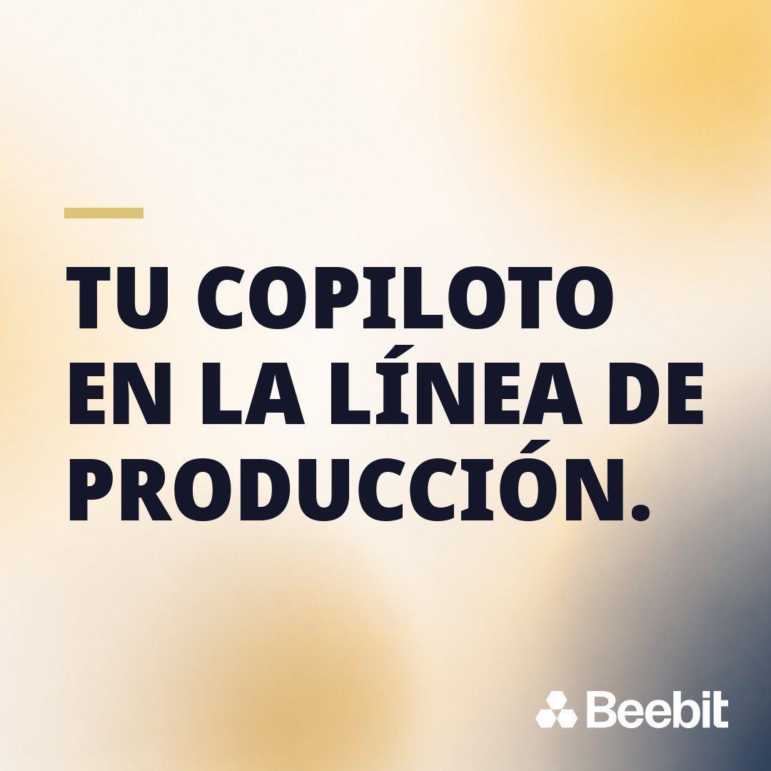beebitsolutions's tweet photo. Pregunta el estado de la planta o pide un análisis en lenguaje natural. La IA generativa no reemplaza al operario: amplía su experiencia y propone la siguiente mejor acción. https://t.co/ZY6sLulpEG