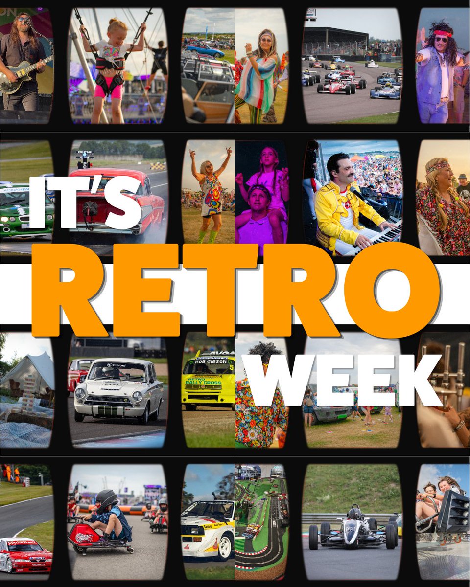 thruxtonracing's tweet photo. It's Retro Week

Thruxton Retro Presents “Back to the 80s” is almost upon us, bringing a full-throttle weekend of nostalgia, noise and non-stop entertainment.

From 3–5 July, get ready for:
Plenty of old-school racing action
Drag racing
Car clubs and classic motors on display
Live 80s music all weekend long
Children’s entertainment and family fun
…and much more!

It's shaping up to be a brilliant weekend. And yes... the weather is looking good and even better, kids go free.

Get your tickets today - https://t.co/mxmPfoXPS8