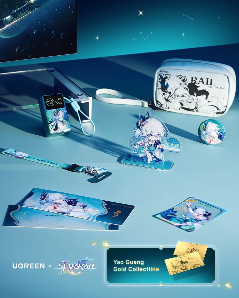 UGREENOfficial's tweet photo. The UGREEN × Honkai: Star Rail collaboration, inspired by Yao Guang, is now live!

Share your UGREEN × Honkai: Star Rail gear, collection, or setup on X and complete the missions for a chance to win limited-edition rewards

🔗 https://t.co/EDrKdGtn7A

#UGREENxHSR #HonkaiStarRail https://t.co/3apCYQu0Jd