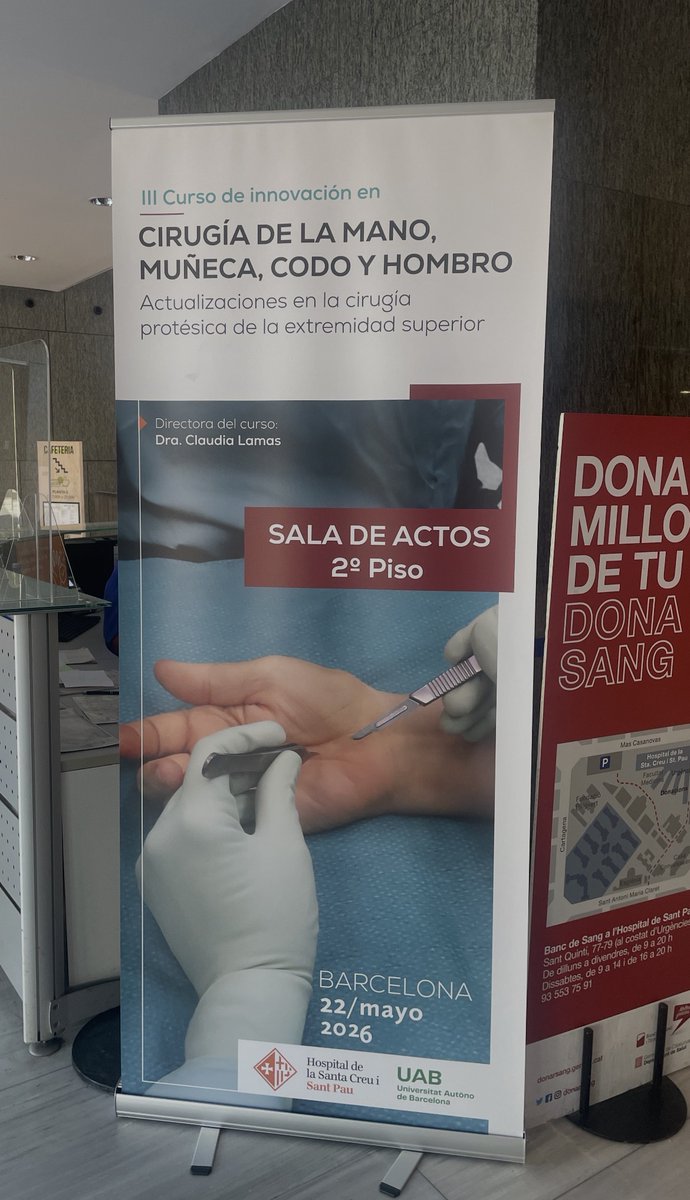 institutoIOTAM's tweet photo. El Dr. Luis Trigo participó en el 'III Curso de Innovación en cirugía de mano, muñeca, codo y hombro' (@HospitalSantPau, Barcelona).

Su ponencia fue 'Artroscopia de codo: estado actual e indicaciones', en la que compartió su experiencia clínica y los avances más recientes. https://t.co/3lp5Ta5or7