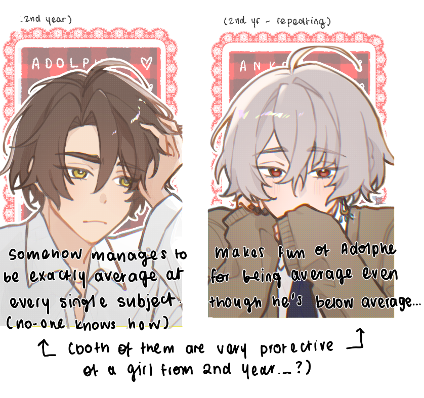 tartarduck's tweet photo. high school au pcs.. (with notes) https://t.co/CAjIzYmXNz