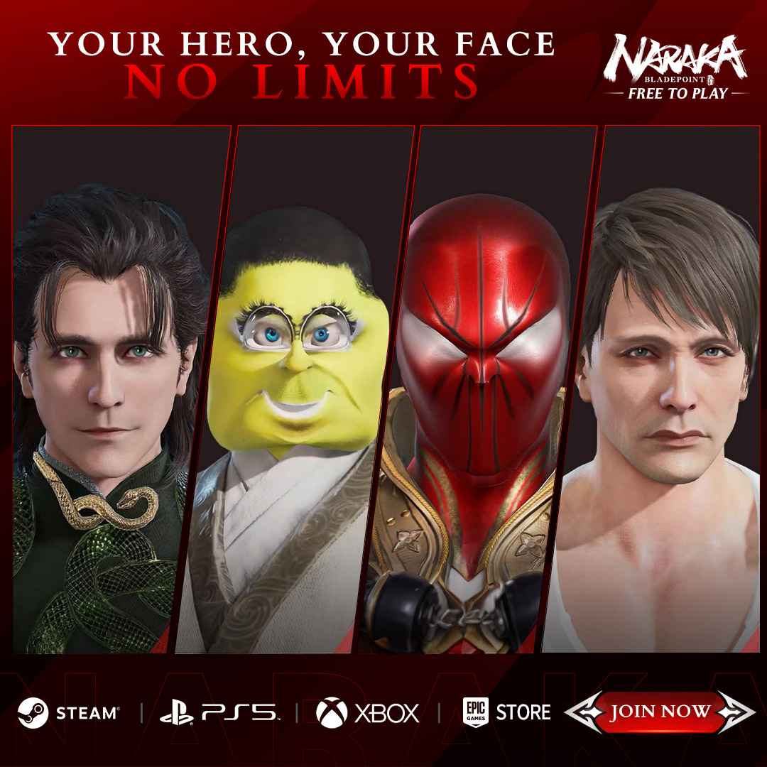 NARAKATHEGAME's tweet photo. Gear up without spending a cent. 🥳5th Anniversary,1 Extreme. 15 Cosmetics! Play now!
