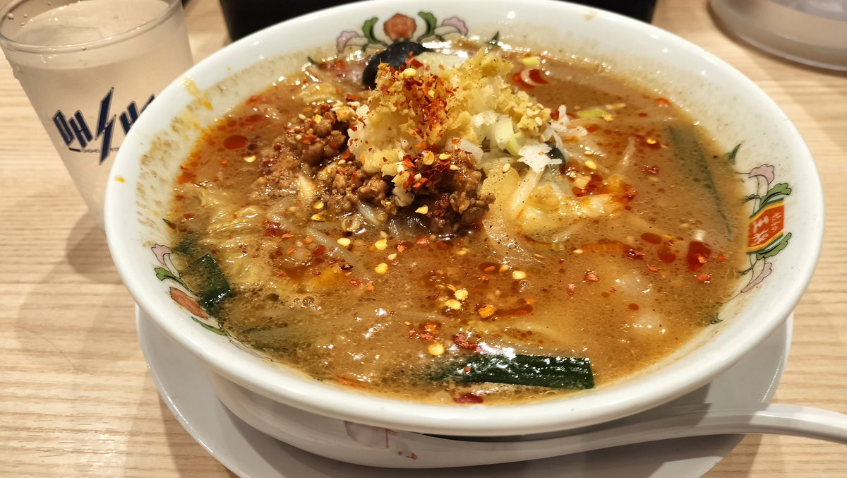 1919Fishing's tweet photo. カミさん不在、王将のクーポン期限が今日なので仕方なく…
辣菜麺はイケます。気に入りました。ダイエットは7月から始めます😊
#餃子の王将
#王将
#ダイエット
#クーポン https://t.co/ZsqbKW3skS