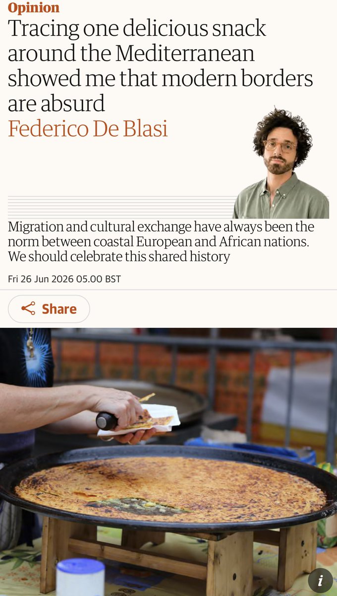 mylandsinorder's tweet photo. You can’t have borders because several Mediterranean countries use chickpeas in similar ways. https://t.co/1kzuJZciyF