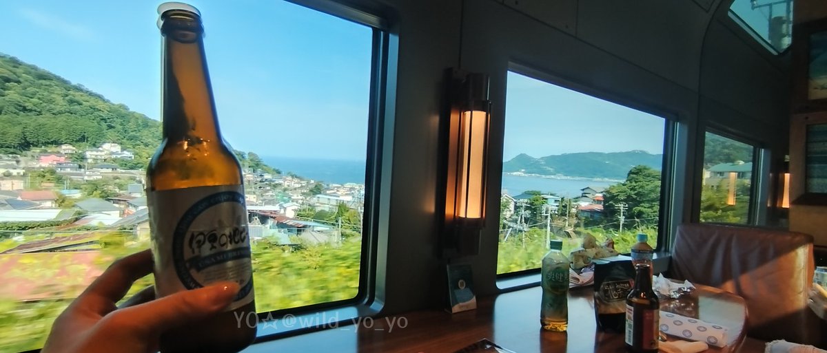 wild_yo_yo's tweet photo. 帰りもサフィール踊り子号の個室にした！
別タイプ！
ビール！ https://t.co/6Glf9QK0t8