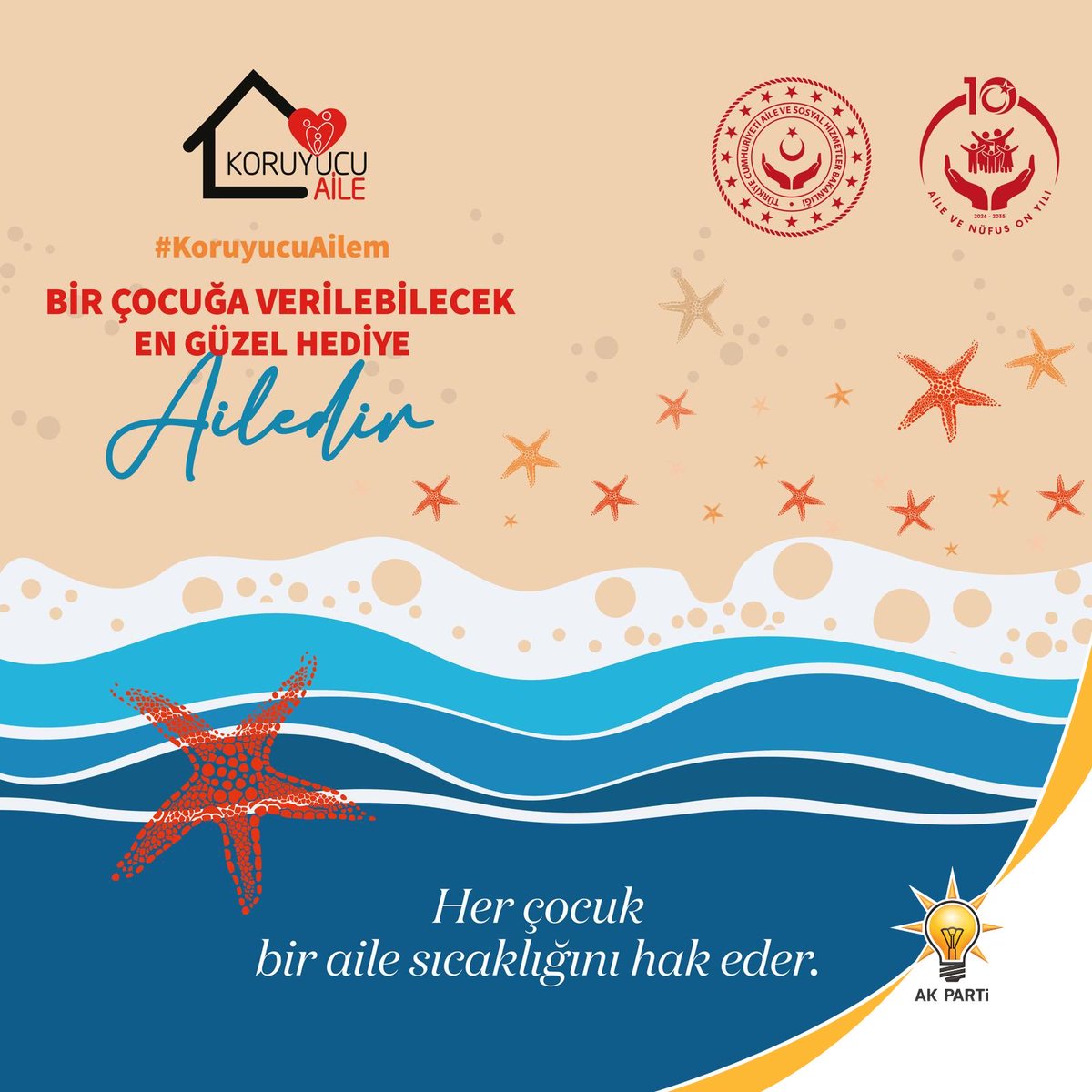 BuldanAkparti's tweet photo. 30 Haziran Koruyucu Aile Günü vesilesiyle; 
Yarınlarımızın emanetçisi çocuklarımıza  yuva olan, onları şefkatle sararak geleceğe hazırlayan tüm  ailelerimize saygı ve hürmetlerimizi sunuyoruz.

#KoruyucuAile https://t.co/qUdbfn5t3a