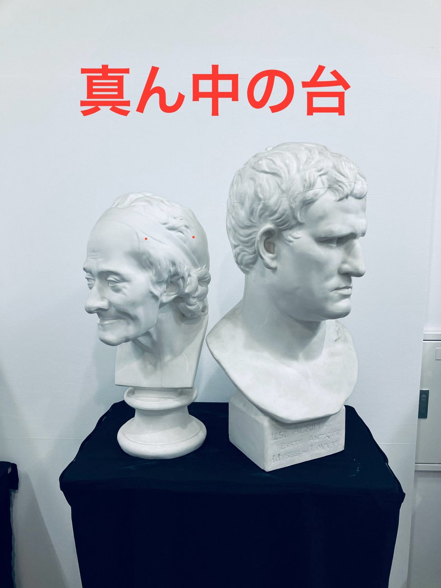 7月の配置はこのようになります！ 真ん中の台にはアグリッパと