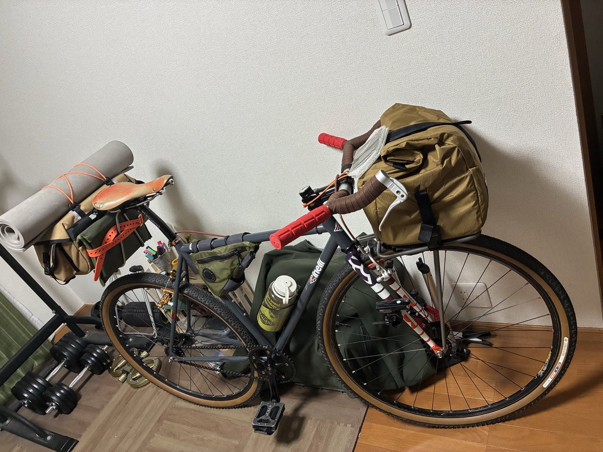 R32Hamu's tweet photo. とりあえず形にはなった。あとはやる気だけ⛺️🚲 https://t.co/a7nIYQmGdX