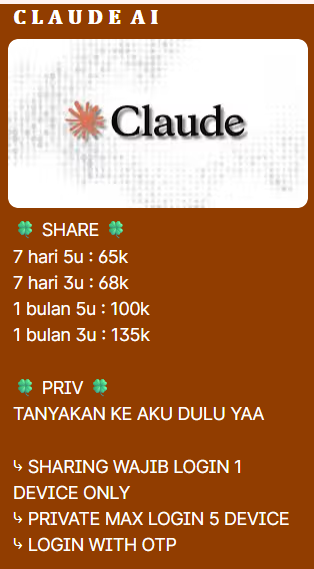 CEXYYIIZ's tweet photo. @Pisang123_ cey adaa kakk, butuh share aja atau priv kakk? kalo priv boleh tanyain ke wa ku saja yaww 🥰 https://t.co/Ev7nphtOyU