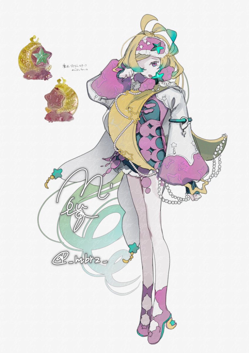 _mbrz_'s tweet photo. ワンドロキャラデザ🌟（めじるしアクセ） https://t.co/wDFlcTlHEE