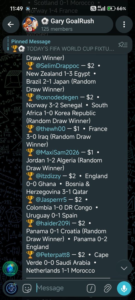 Haider14i's tweet photo. When I said don't snooze on @GaryGoalRush 
I wasn't joking, People are getting rewarded for just getting a perfect prediction of the world cup game

I just got rewarded on my win,$GARY is here for the long run 

Hop in, enjoy football talk,Grab $GARY and Predict 🙂

TG:https://t.co/Wy3K4qDQTl
This is just the beginning of Gary greatness