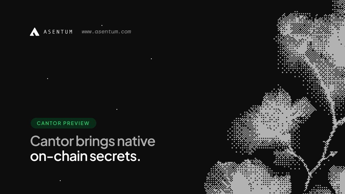 Asentum's tweet photo. Today we shipped something that no other blockchain has.

Smart contracts on Asentum can now use real secret API keys. Stripe, OpenAI, Slack, your bank, your internal services. Secured. Scheduled. Auditable.

Here's why this is a big deal 🧵👇 https://t.co/moth8IbTzo
