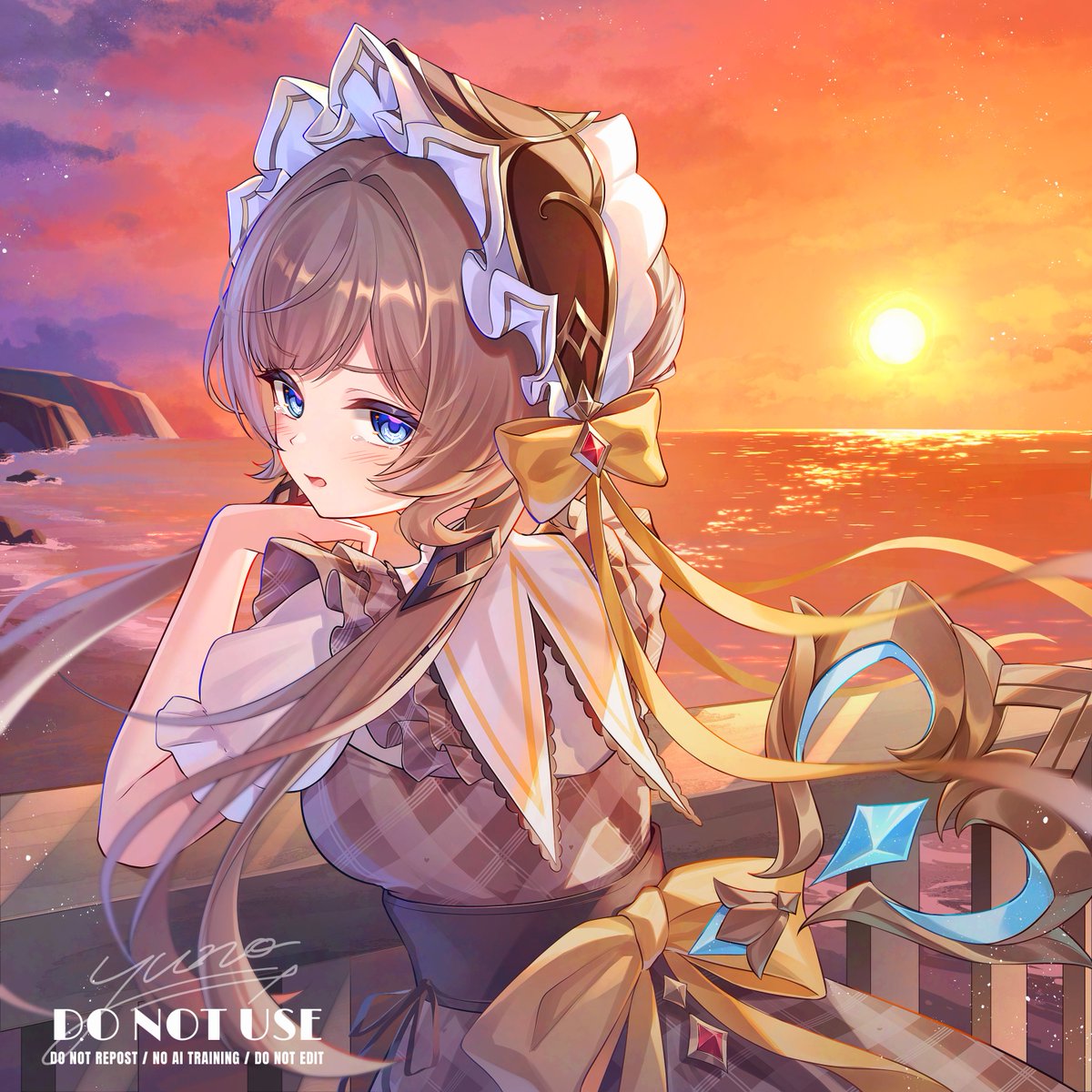 yuno_kaihara's tweet photo. 『な、泣いてないわよ...！』

サンドローネとセンチメンタルな夕暮れ時🌅 https://t.co/yMfh7vq1Cd