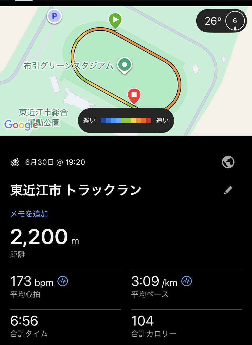 matsu_800's tweet photo. 6/30(火) 岐阜県選前調整
1000m×2  r:70”
2’50”-2’55”
2本目設定＋5秒🥲👎
復帰2週間でどれくらい走れるか分からんけどとりあえず8位以内入って東海選手権決めたいね(出るかわからんけど)

とりあえずお手柔らかにお願いします🙇‍♂️ https://t.co/Mq8Nrhf62j