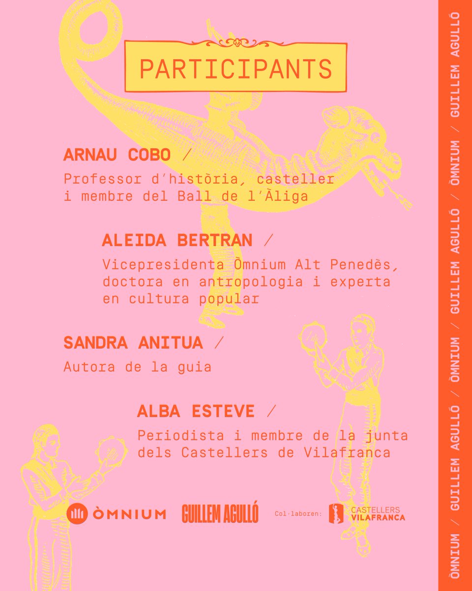 OmniumPenedes's tweet photo. Més enllà de la festa: Cultura popular en construcció

🗣 Taula rodona amb Arnau Cobo, Aleida Bertran, Sandra Anitua i Alba Esteve

🗓 Dissabte, 11 de juliol
🕦 11.30h
📍 Cal Figarot #Vilafranca

Presentació del manifest La cultura popular és de tothom 

🔗https://t.co/eqlyxqjPIG https://t.co/t3pNulQTN5