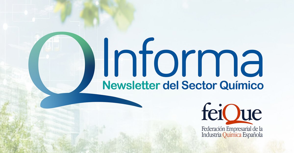 Feique_ES's tweet photo. 📢Ya disponible la newsletter #QInforma con toda la información del mes de junio: consulta las sesiones que tuvieron lugar en #SmartChemistry del 2 al 5 en el marco de Expoquimia, encuentros institucionales, datos, jornadas y los eventos que no te puedes perder el mes de julio👀👉 https://t.co/WR9sHDEVDg