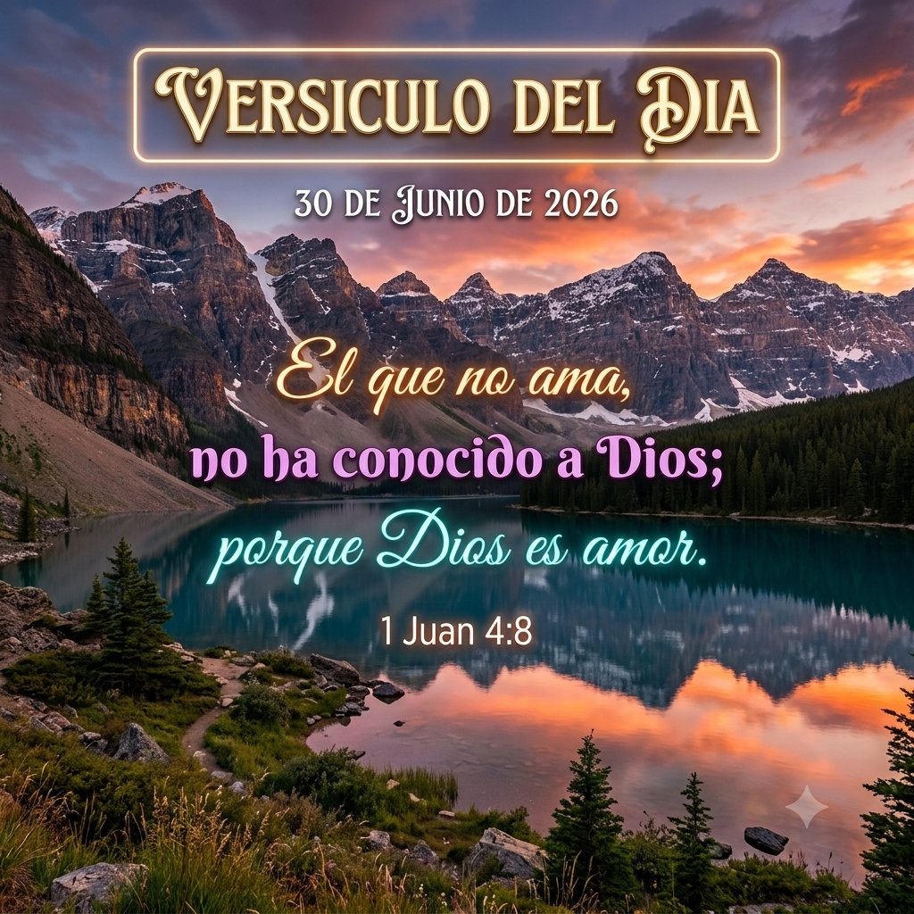VersiculoDldia's tweet photo. 💖 ✨✨ V̲E̲R̲S̲Í̲C̲U̲L̲O̲ ̲D̲E̲L̲ ̲D̲Í̲A̲ ✨✨💖
El que no ama, no ha conocido a Dios; 
porque Dios es amor.  📖  1 Juan 4:8  📖
#versiculodeldia #Biblia #PalabraDeDios https://t.co/xMmhv5VLf3