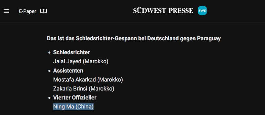 RobertJLorenz's tweet photo. +++ #Germany +++

BND ermittelt :  "Alle Schiedsrichter waren aus #Marokko ! Hinterhältiger Angriff aus #China ! Wir wurden betrogen ! Wadephul in #Paraguay eingetroffen um die vollständige Kapitulation Paraguays zu erzwingen !"

#Merz #Pistorius #Wadephul #Trump #Libanon #Lanz https://t.co/AByb4OWzLf