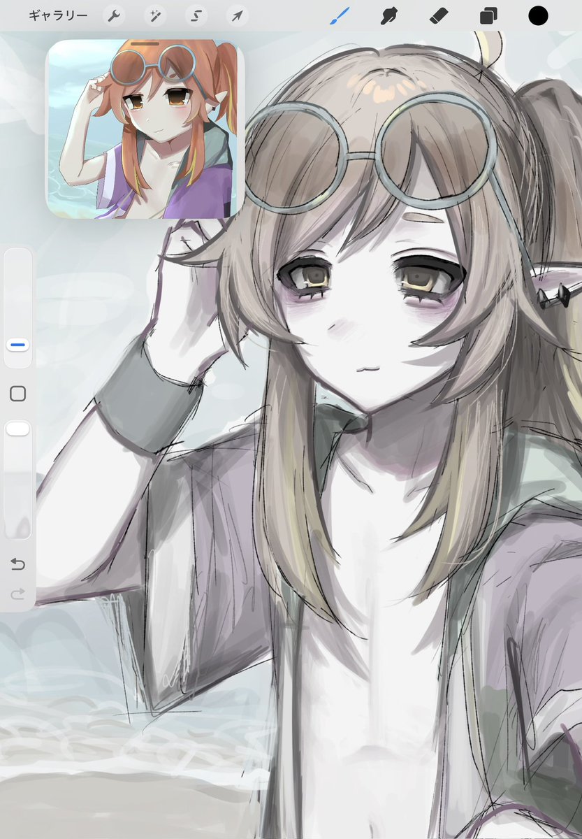 maru10666's tweet photo. 3年前の絵リメイクしてみました https://t.co/ABbb56gz1x