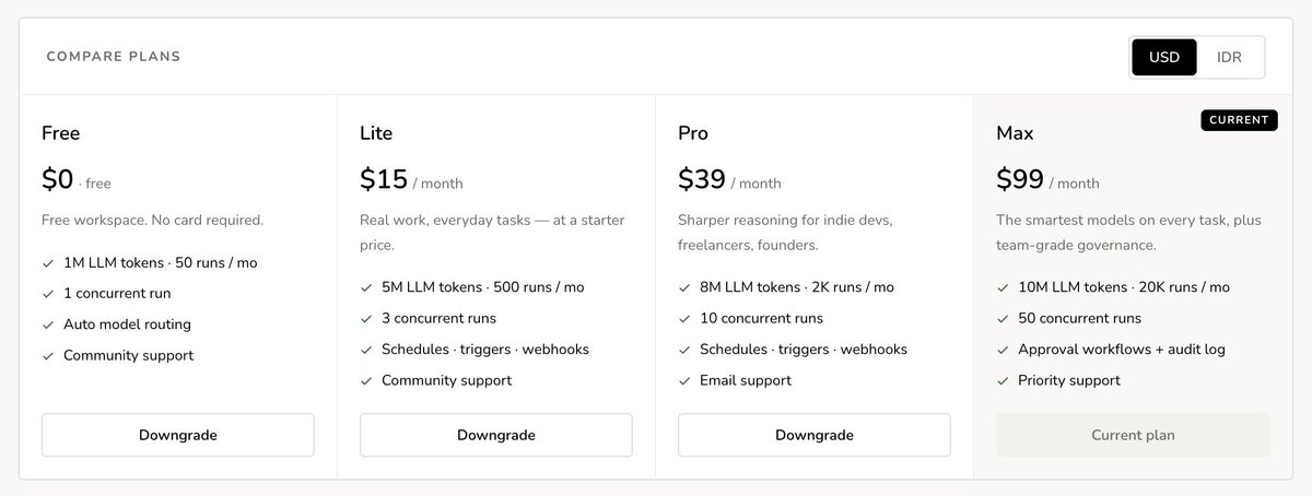 ganessaaaaa's tweet photo. @OpenRouter @sumopodcloud @ollama @googlecloud @zoyyaofficial Buat yang mau coba paid plan ZOYYA secara GRATIS, bisa DM alamat email yang sudah di daftarkan di https://t.co/fASYyqAPfZ, supaya bisa Kami upgrade. https://t.co/I42U19JjFG