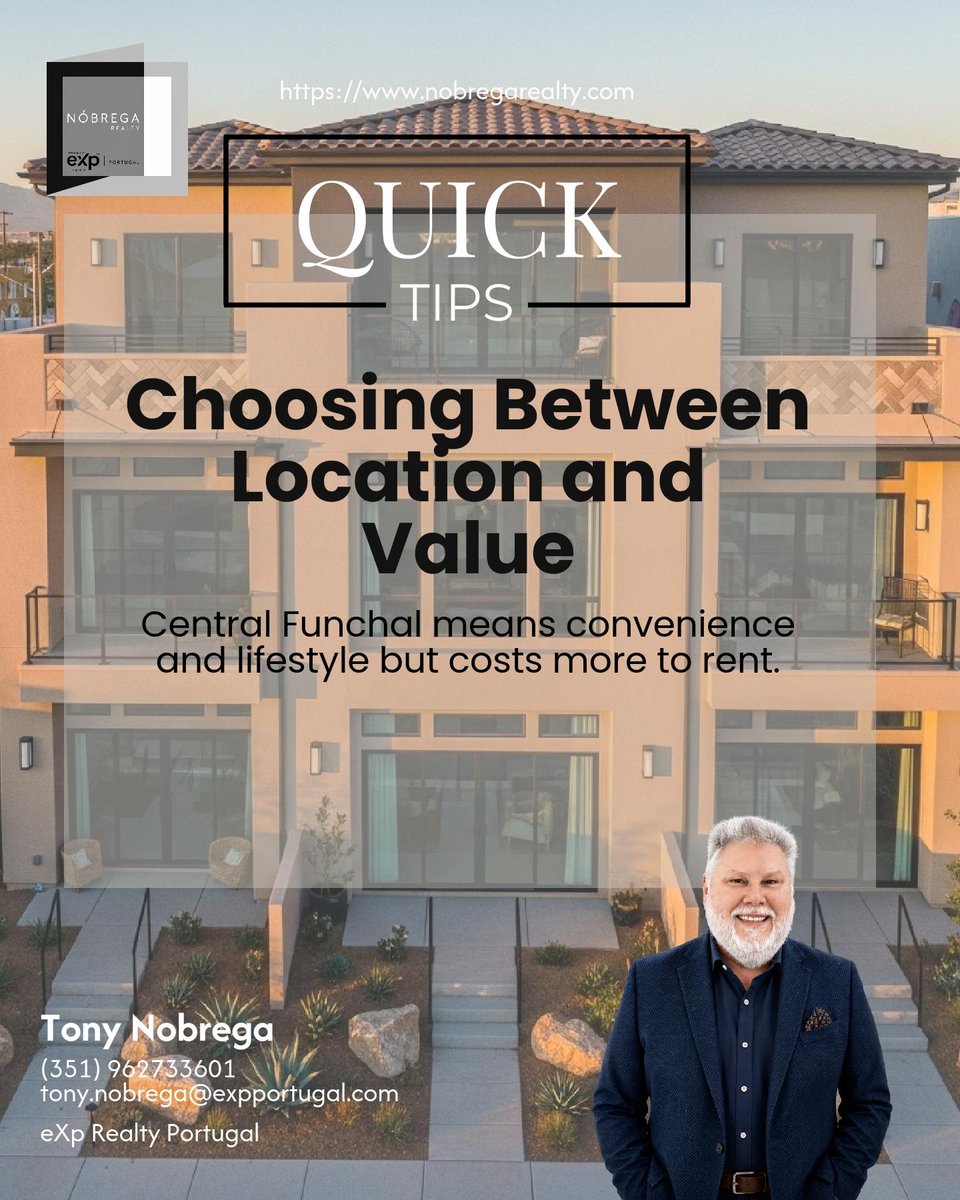 NobregaRealty's tweet photo. Renting in central Funchal means paying a premium for convenience and lifestyle, while outlying Madeira areas offer more space for less, but farther from city perks.

Would you trade location for value? https://t.co/ecJnKA1iaP