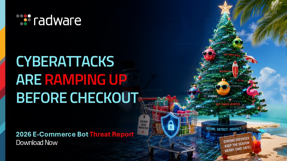 radware's tweet photo. Radware’s 2026 E-Commerce Bot Threat Report reveals that attacks peaked leading up to major shopping events. Dormant accounts were reactivated and stored payment details refreshed.

Download the report: https://t.co/Q48kiCfA3X

#AI #CyberThreats #Security https://t.co/8F4cc3mFRJ