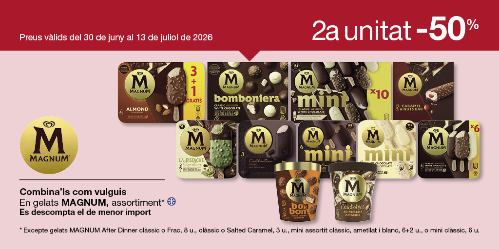 bonpreuesclat's tweet photo. Que la calor no et faci suar la cartera! 🍦 Aprofita les noves ofertes fins al 13 de juliol.
Descobreix-les 👉https://t.co/lJY8hbozsf
#BonpreuEsclat #Ofertes #Estiu https://t.co/Pf4cd3mkdK