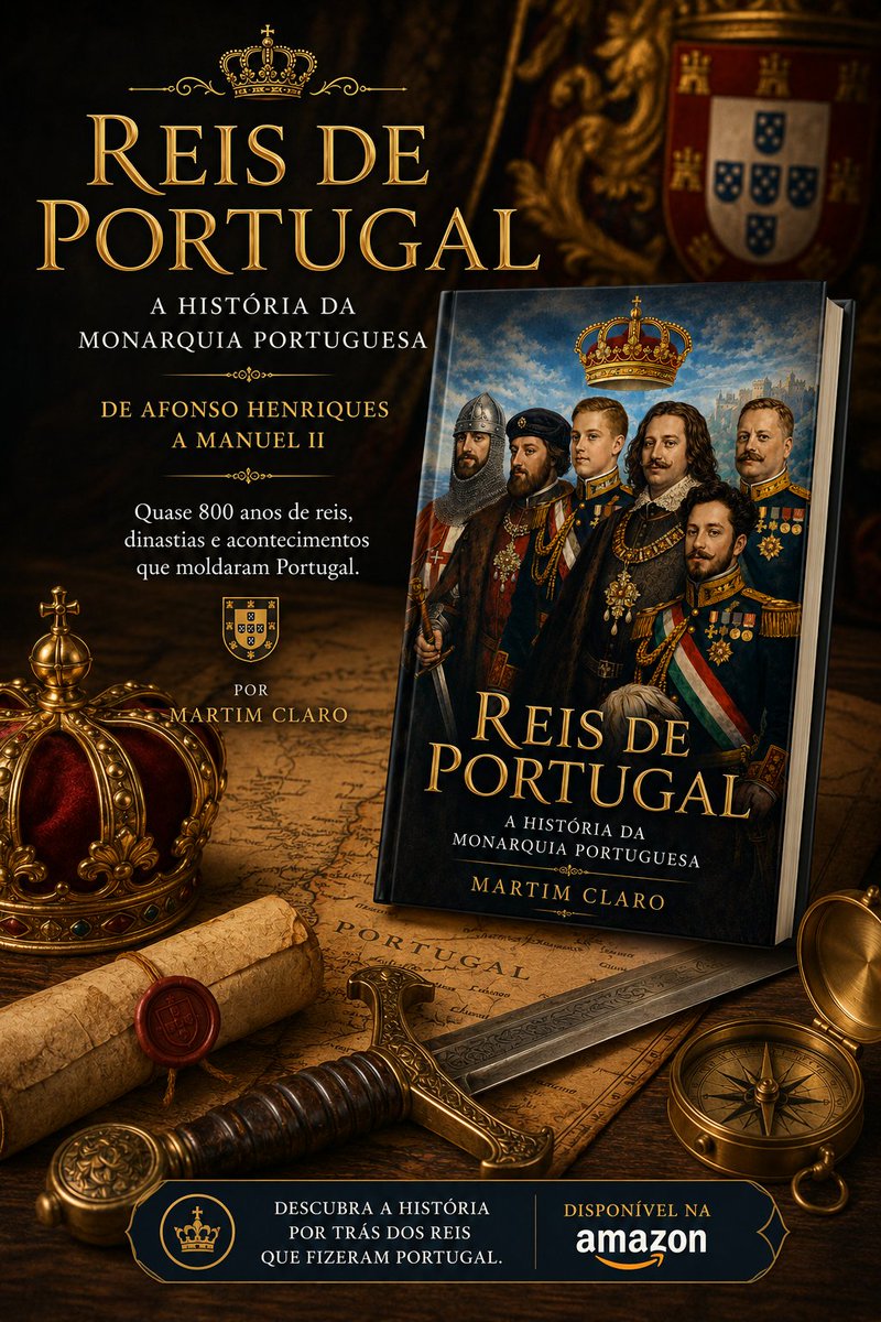 marklaro's tweet photo. Quase 800 anos de reis, batalhas, conquistas e decisões que moldaram Portugal.

📖 Disponível na Amazon:
https://t.co/aKLHu7jaRI
Link de afiliado Amazon.

#Portugal #Historia #HistóriaDePortugal #Livros #Monarquia #Leitura https://t.co/htEJrqYUXc