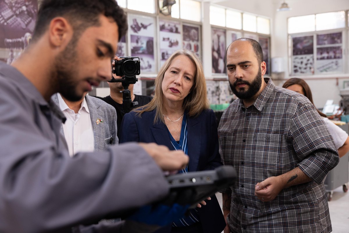 IloProspects's tweet photo. UN Resident Coordinator in Jordan, Sheri Ritsema-Anderson, joined ILO to observe practical assessments for car electricians under Jordan’s pilot Recognition of Prior Learning system.

She noted how recognizing &amp; certifying existing skills can open pathways to decent jobs. https://t.co/HOD6bMvhaP