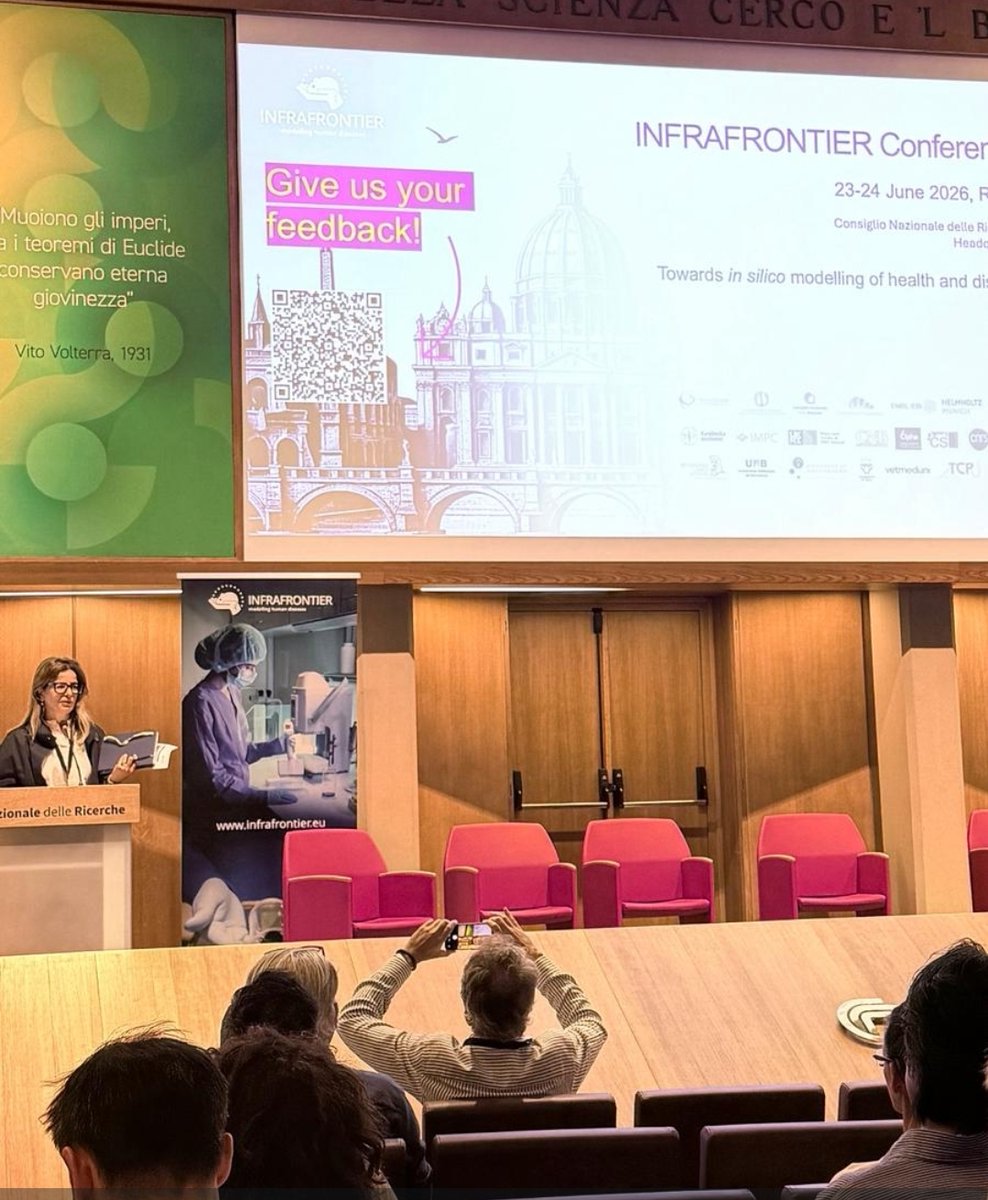 Cnr_Ibbc's tweet photo. #CNR & #IBBC co-hosted @InfrafrontierEU 2026: Towards in silico modelling of health and disease. From "model in a dish" to in silico approaches, wet lab and AI science are converging to advance precision medicine. Thanks to all organisers, chairs, and participants.
@CNRsocial_ https://t.co/HSSQPRj1Or