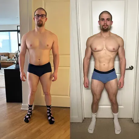 rpblakeley's tweet photo. Luke came to me with high body fat and biomarkers working against him.

We dialed in his lifestyle, locked his nutrition, and ran a disciplined fat loss phase.

He came out lean and optimal.

Now he's loading for an improvement season.

The data moved because the inputs did. https://t.co/WAWfPTKyqW