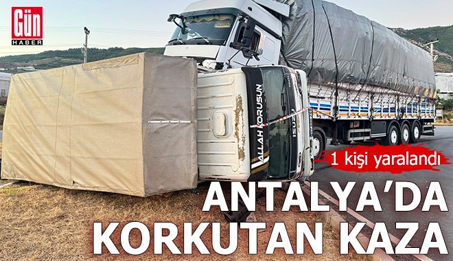 GunHaber's tweet photo. Antalya'da korkutan kaza: 1 yaralı https://t.co/9sTMvEVzN1 @gunhaber aracılığıyla https://t.co/vUWACDfP0X