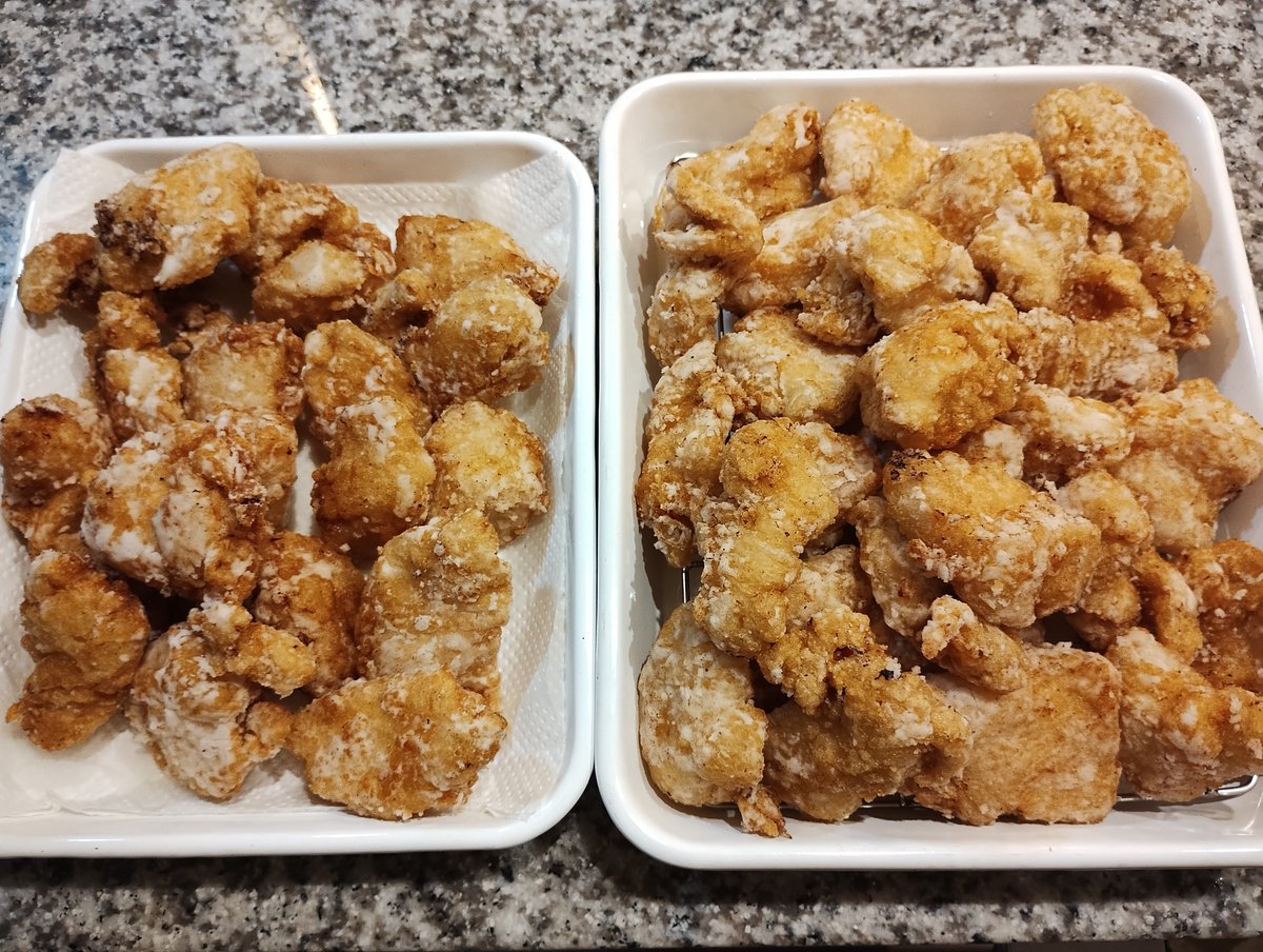 1.2㌔、 これから、 二度揚げします。