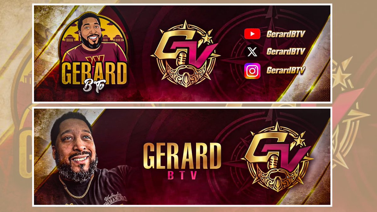 lilysmithie_'s tweet photo. Complete an banner for my @GerardBTV
#BannerDesign #YouTubeBanner
#ChannelArt #Branding #GraphicDesign #LogoDesign
#ContentCreator #YouTube
#SocialMediaDesign https://t.co/T7zlwnwmUJ