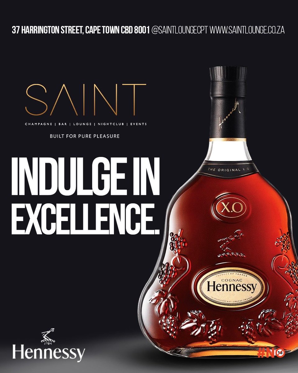 saintloungecpt's tweet photo. Good conversations deserve great cognac.
Experience the smooth, unmistakable character of Hennessy @saintloungecpt. Every pour is a celebration of craftsmanship, luxury, and unforgettable nights.
Raise your glass and make tonight one to remember.

#ArriveAt7PM #SaintLifestyle https://t.co/304TqkmXCN