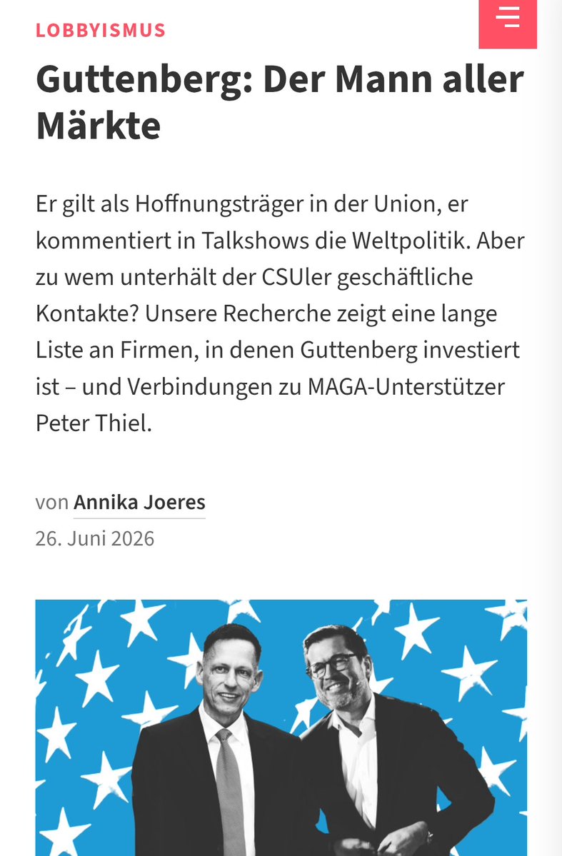 BurgerleinWatch's tweet photo. Wenn ein Versager wie Guttenberg, der 5,9% Minuswachstum produzierte und dann die #Bundeswehr ruinierte, bei @CDU+@CSU wieder als Hoffnungsträger gilt, muss die Verzweiflung groß sein. 

Aber hey, er kann nach rechtsaußen blinken und Lobbyismus. Nur das zählt offenbar noch! https://t.co/8FyW5CvnXd