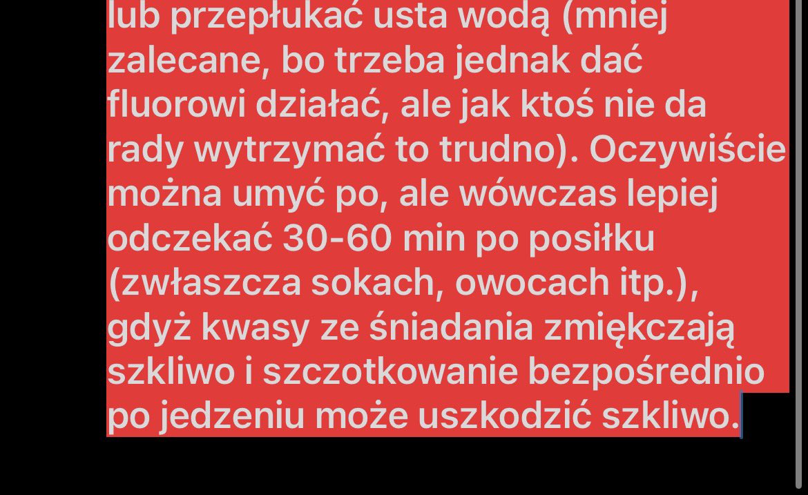 halogen33k's tweet photo. @bientyqueen kwestie mycia co dwa dni pozostawię bez komentarza, ale do wszystkich osób w szoku odnośnie mycia zębów przed śniadaniem - jest to jak najbardziej w porządku i nawet lepsze niż umycie po. w nocy w jamie ustnej namnażają się bakterie (zmniejszone wydzielanie śliny itp.). więcej ba https://t.co/P0UJacLXkP