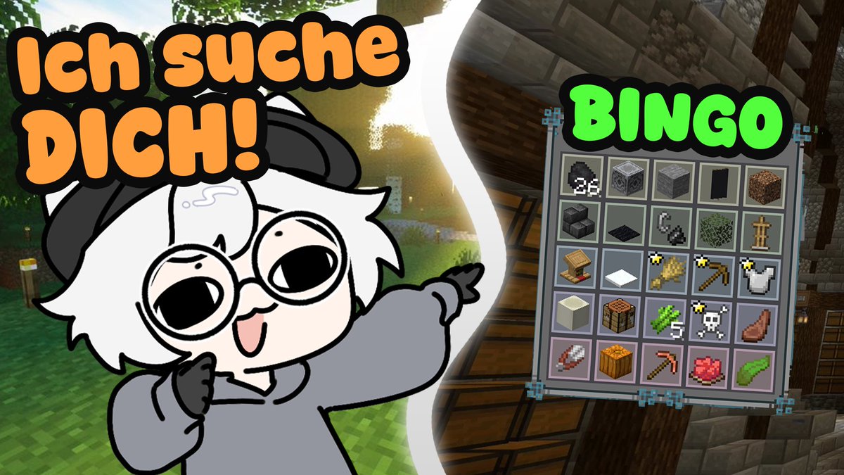 vTakeruVT's tweet photo. Ich suche DICH! 🫵
Minecraft-Bingo-Fans aufgepasst!
Lust auf ein paar Runden? Egal ob 2vs2, 2vs2vs2 oder die größeren Runden wie 3vs3 / 3vs3vs3
Wer hat Bock und Zeit?
Meldet euch in den Kommentaren oder Discord DM!
#Minecraft #MinecraftBingo https://t.co/Eu8f99mCC7