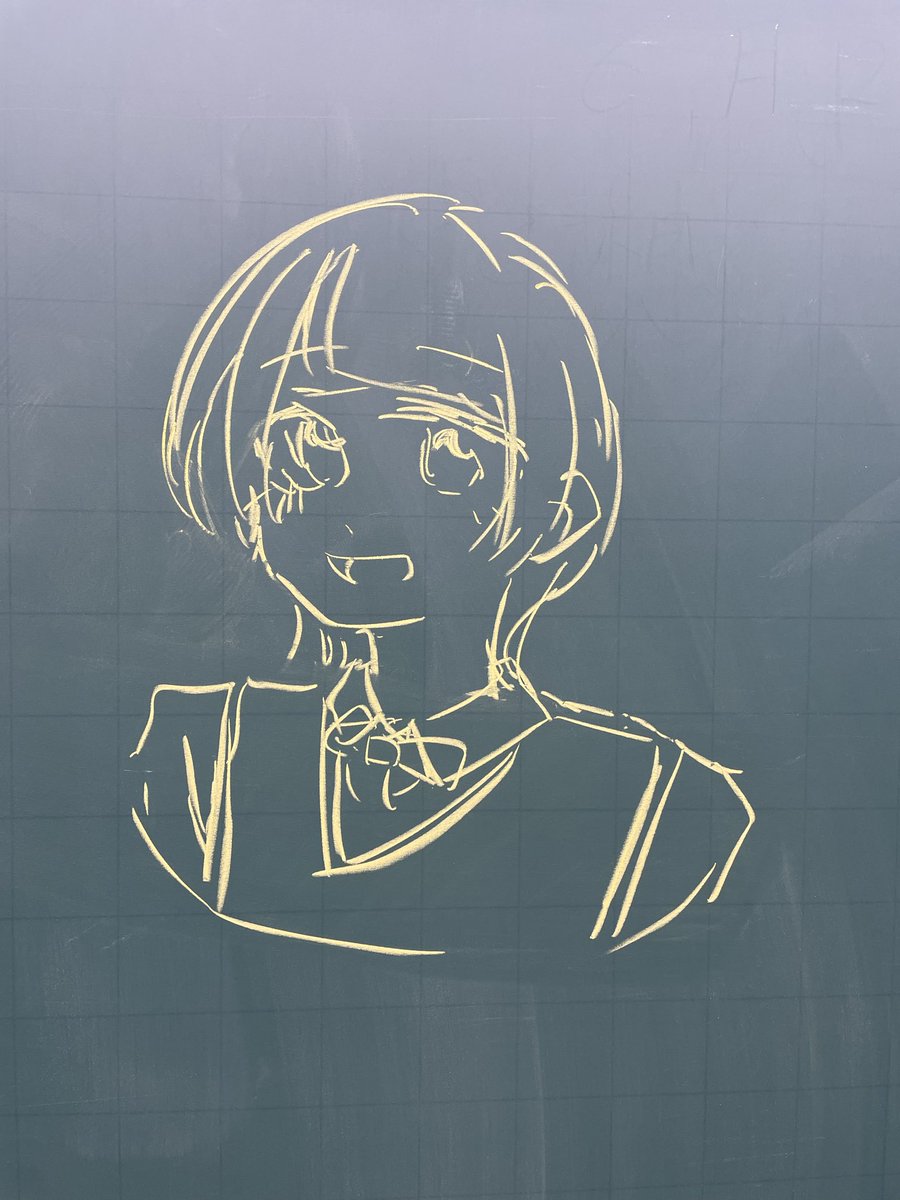 Graph_chan's tweet photo. 教室で落書き💖 https://t.co/nTS09KFBaS