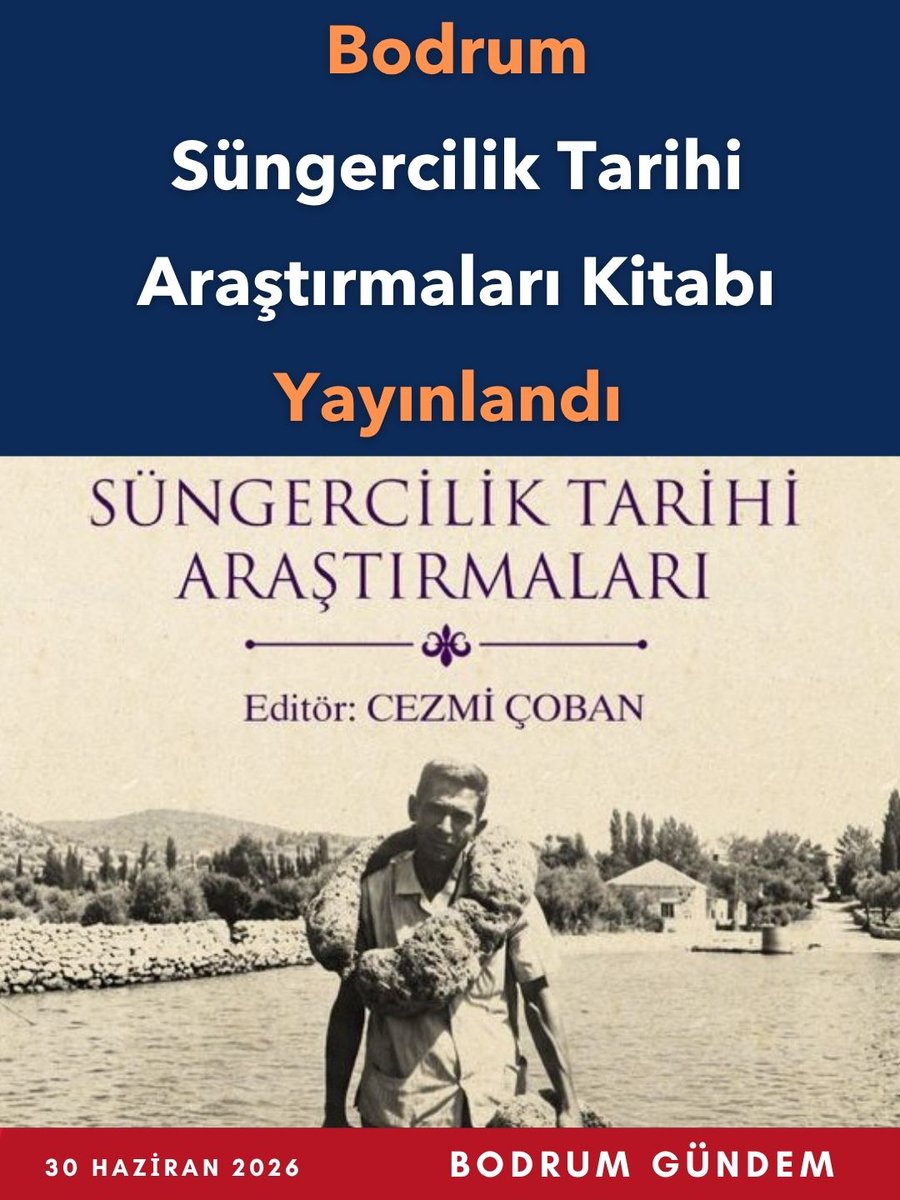 BodrumGundem's tweet photo. Bodrum Süngercilik Tarihi Araştırmaları Kitabı Yayınlandı https://t.co/hJmy6OaxZc https://t.co/wMYi5nRtfL