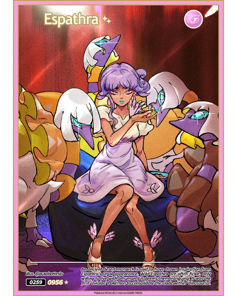 autobottesla's tweet photo. IllusDex ✏️ 0259
0956 ☆  クエスパトラ Espathra &amp; リップ Tulip https://t.co/0FEd0Jj3mF