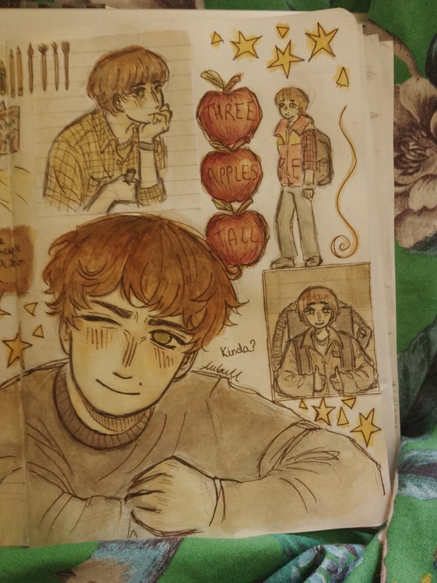 lypophrenicbile's tweet photo. Forgot to post this but it's finished now I think!! Some of the little Wills look a bit goofy but it's ok #willbyers #fanart #traditionalart https://t.co/9WzaQedcZf