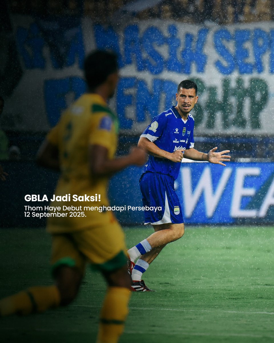 persib's tweet photo. Lahir di Amsterdam, menorehkan cerita di Bandung. 💙

Di musim pertamanya bersama #PERSIB, Thom Haye langsung menjadi bagian dari perjalanan yang berakhir dengan sebuah trofi.

Datang dengan kualitas, berjuang dengan sepenuh hati, dan mengukir kenangan yang akan selalu dikenang.

Dari Amsterdam untuk Bandung, dari mimpi menjadi juara. 🏆