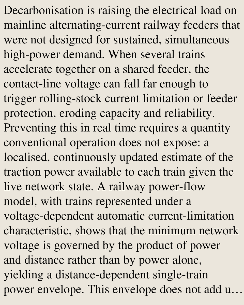 SystemsAndCtrl's tweet photo. Estimating Available Traction Power in Multi-Train AC Railway Networks from a Distance-Dependent Power Envelope

Marton Laszlo Ambrus, Xiao Liu, Stuart Hillmansen, Zhongbei Tian
https://t.co/LIARhaQHaN [𝚎𝚎𝚜𝚜.𝚂𝚈] https://t.co/j7E5Fx7dpD