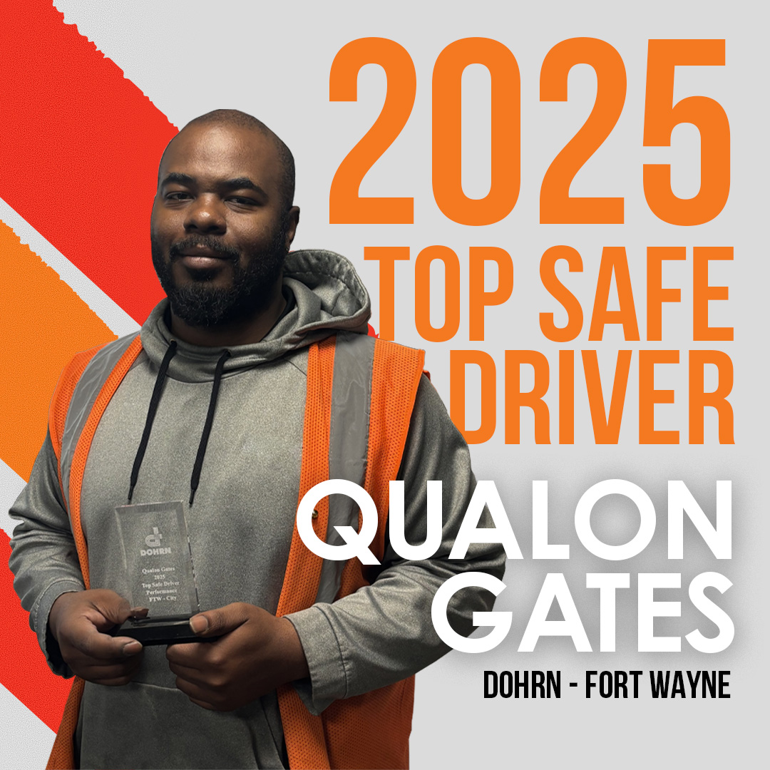 Dohrn_LLC's tweet photo. We're recognizing our 2025 Top Safe Driver Award winners throughout the rest of #NationalSafetyMonth.

Shoutout to Qualon Gates! We appreciate the work that you do! Let's keep it up!

#TeamDohrn #DriverRecognition #SafeDriver https://t.co/BiulX1Kpb9
