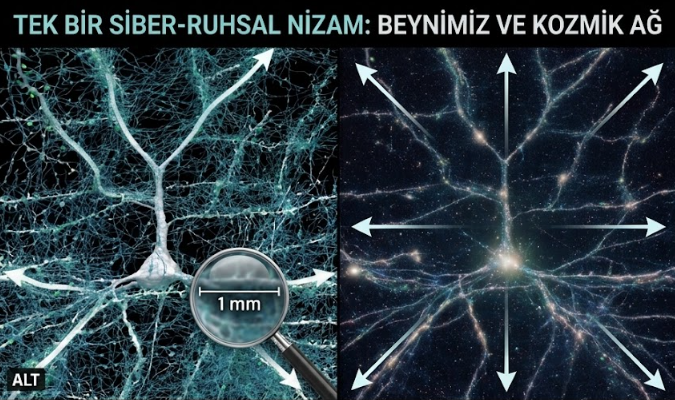 mrtarmutcuoglu's tweet photo. Astrofizikçiler evrenin galaksi süper-kümelerinden oluşan makro yapısını (Cosmic Web / Kozmik Ağ) haritalandırdıklarında, bu nöron ağının birebir aynısıyla karşılaştılar. 

Evrenin lifleri ve ışıklı ağları, tıpkı beynimizdeki düşünce ağları gibi örülmüştür. https://t.co/ZsU2YVR8Xq