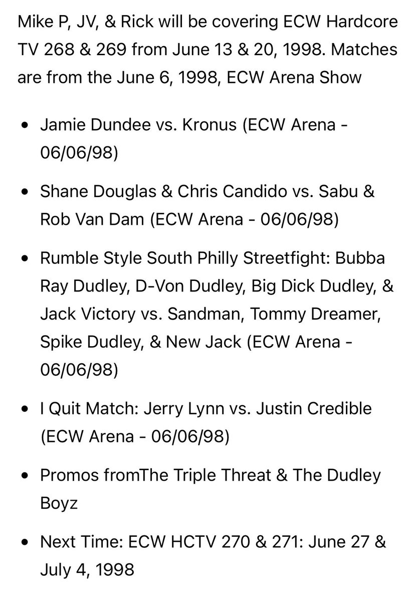 ExtremeCast's tweet photo. Now available!

Episode 125- ECW HCTV 268 &amp; 269:  June 13 &amp; 20, 1998

Available exclusively on the @BTT_Podcast $5 Patreon tier!
https://t.co/PfXsJnM2UG 

Hosts: @MPRU83  @JohnVanDamage @LeoWyatt85 https://t.co/jwaEpsPgdB