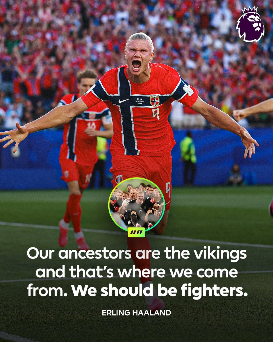 premierleague's tweet photo. The mentality behind Erling Haaland's rise 🌟

From a young boy with a dream to one of the world's best strikers, here's an in-depth look at his journey 📺